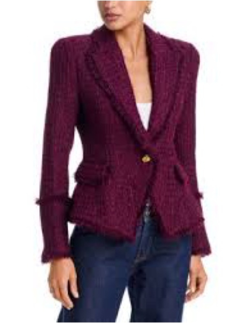 L’AGENCE Kaisley Dark Port Blazer - Picture 4 of 8